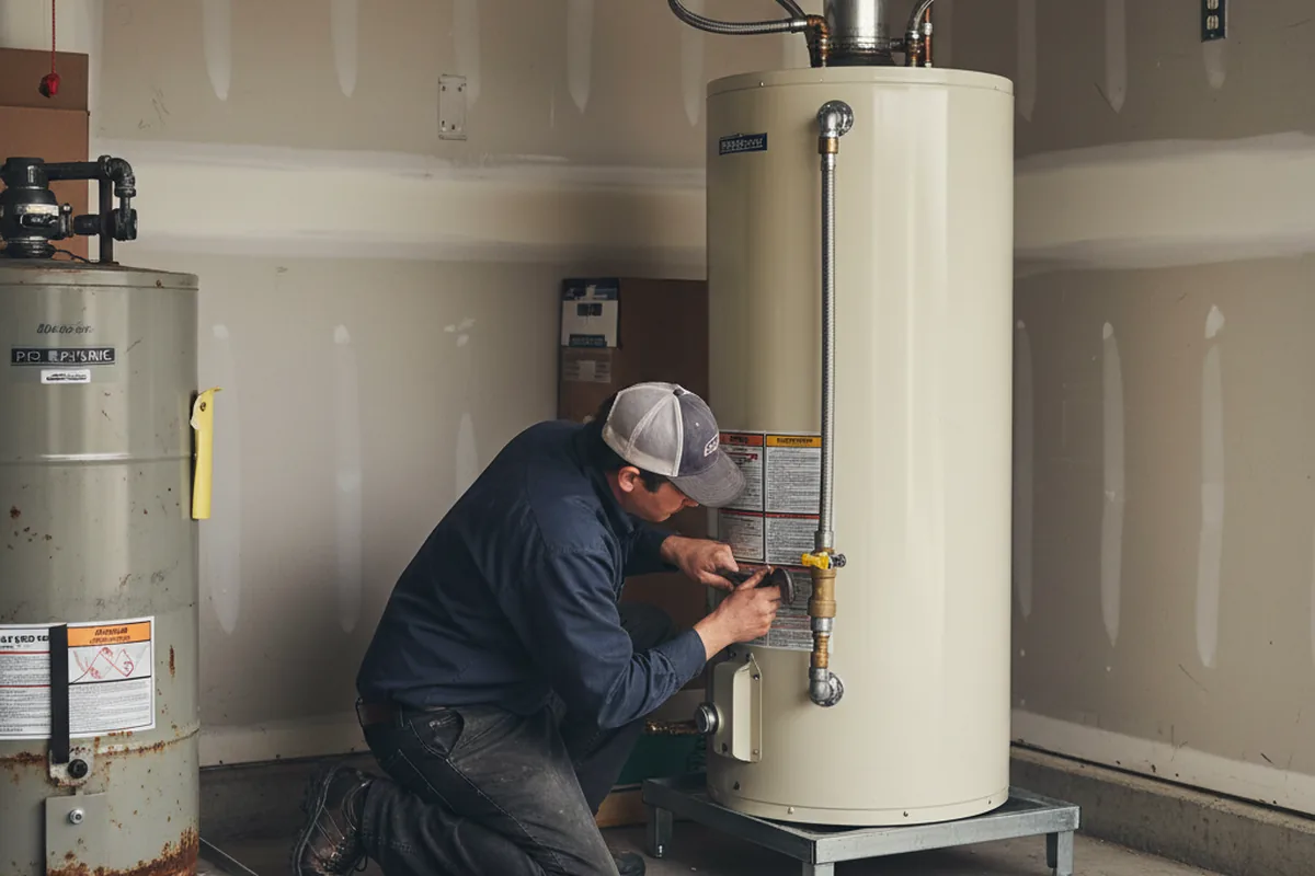 Water heater and shutoff valve replacement in Lawrenceburg